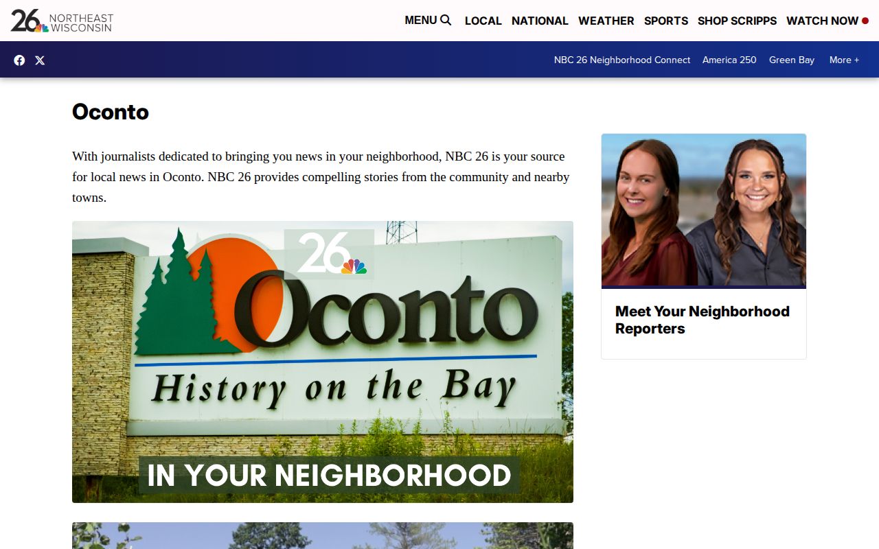 Oconto County NBC 26 crime-news source